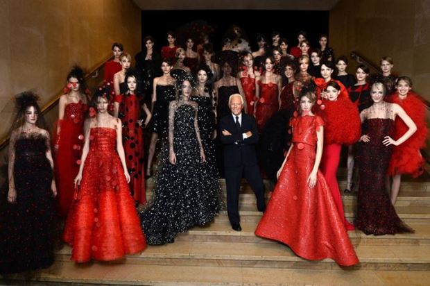 Armani Privè Fall 2014. Photo credit: Armani fb page